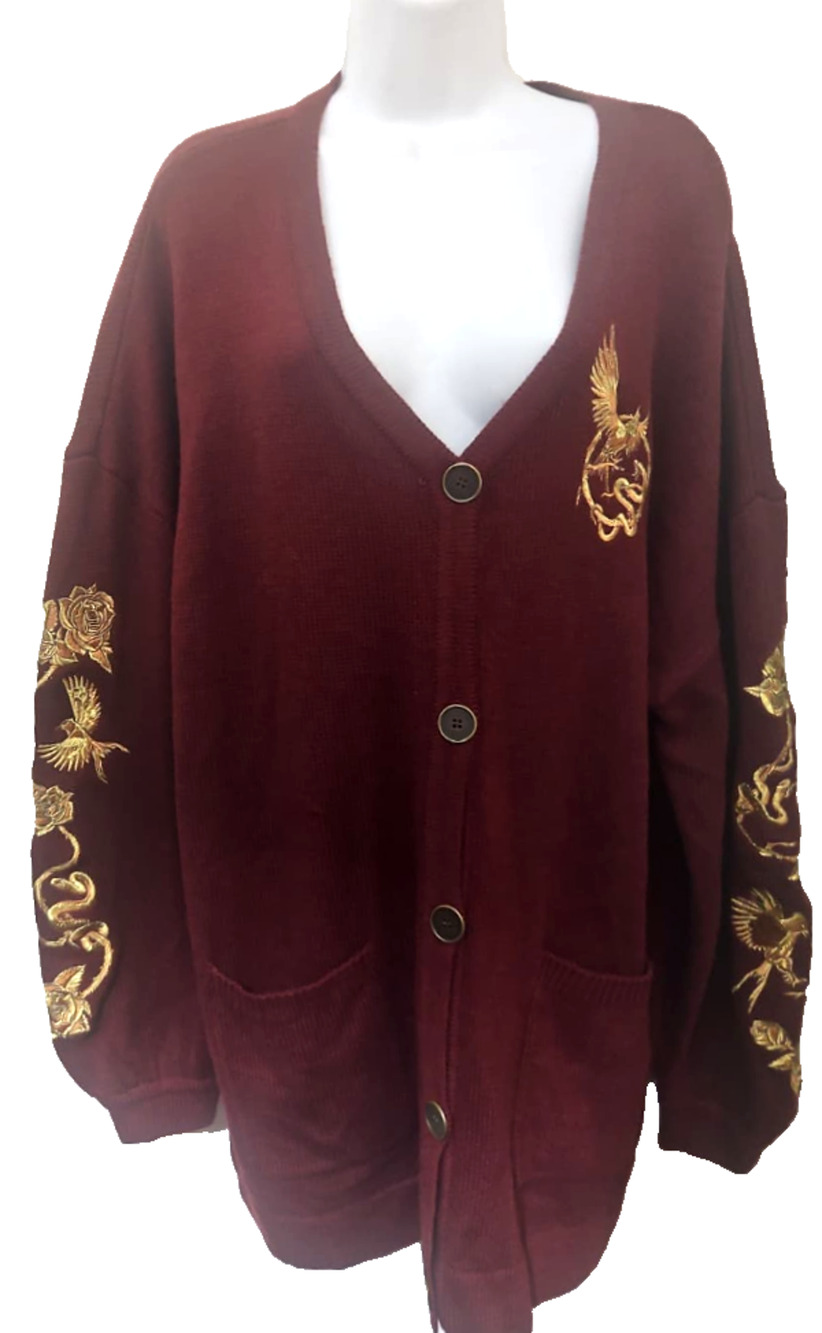 The Hunger Games Ballad of Songbirds & Snakes Embroidered Cardigan Size 1X